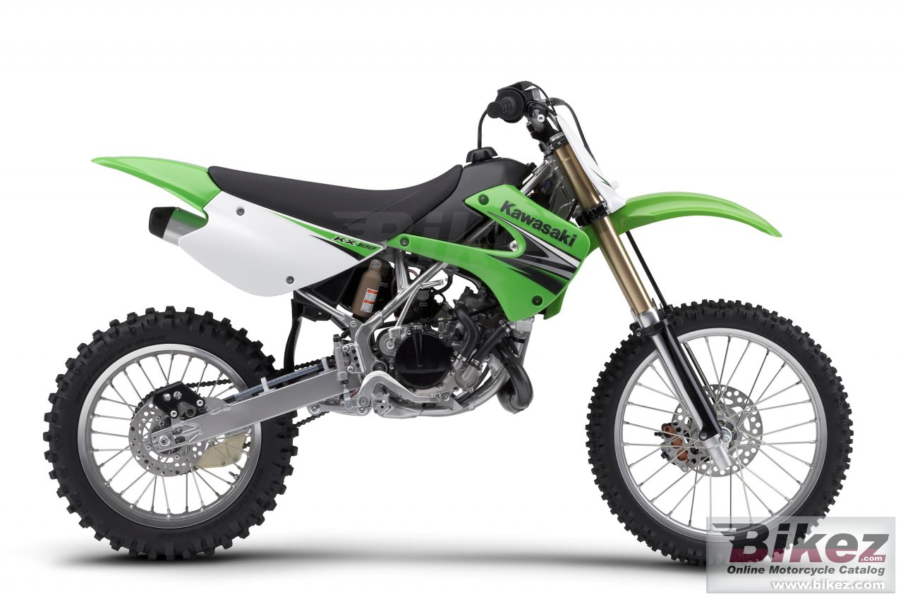 Big Kawasaki kx100 picture and wallpaper from Bikez.com